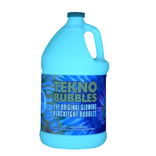Tekno Bubbles - GOLD UV Blacklight Reactive