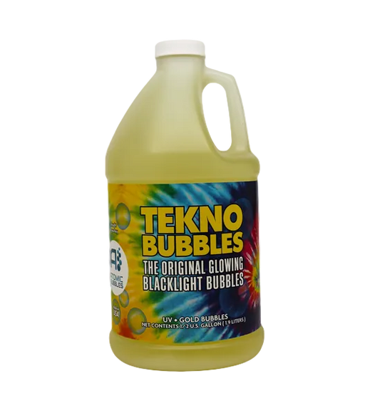 Tekno Bubbles - GOLD UV Blacklight Reactive