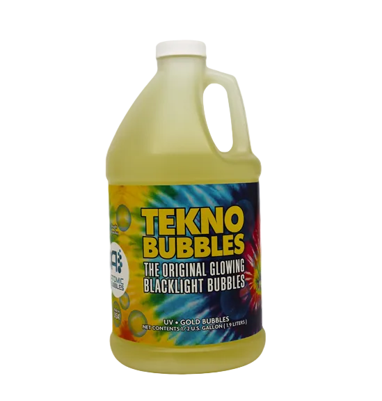 Tekno Bubbles - GOLD UV Blacklight Reactive